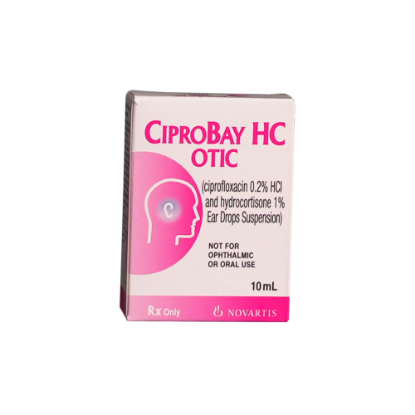CIPROBAY HC OTIC DROPS 10ML