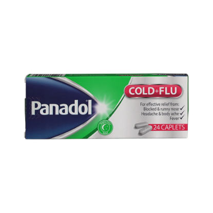 PANADOL COLD AND FLU CAPLETS 24TAB(GREEN)