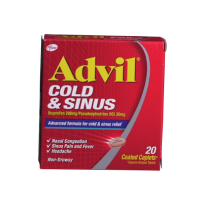 ADVIL COLD & SINUS 20`S CAPLETS