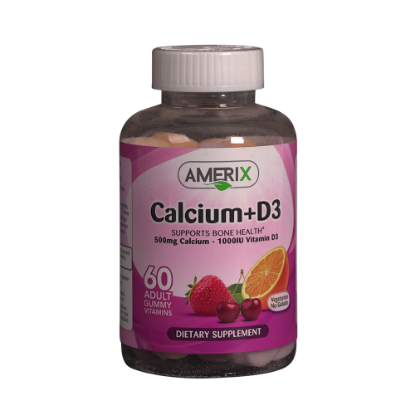 الكالسيوم + دي3 علكة فيتامينات للكبار اميركس