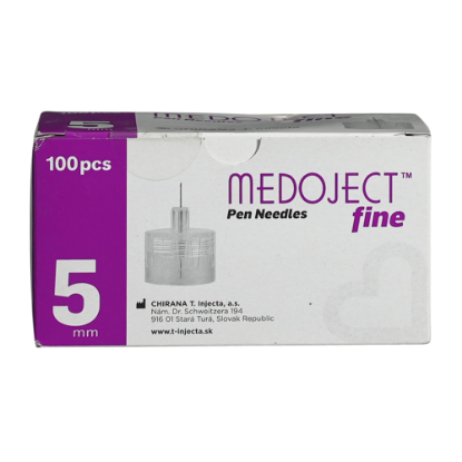 MEDOJECT FINE PEN NEEDLES 5MM (100 PC)